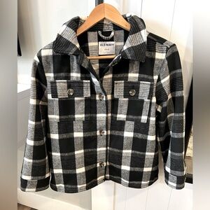 Girls plaid jacket size L (8-10)